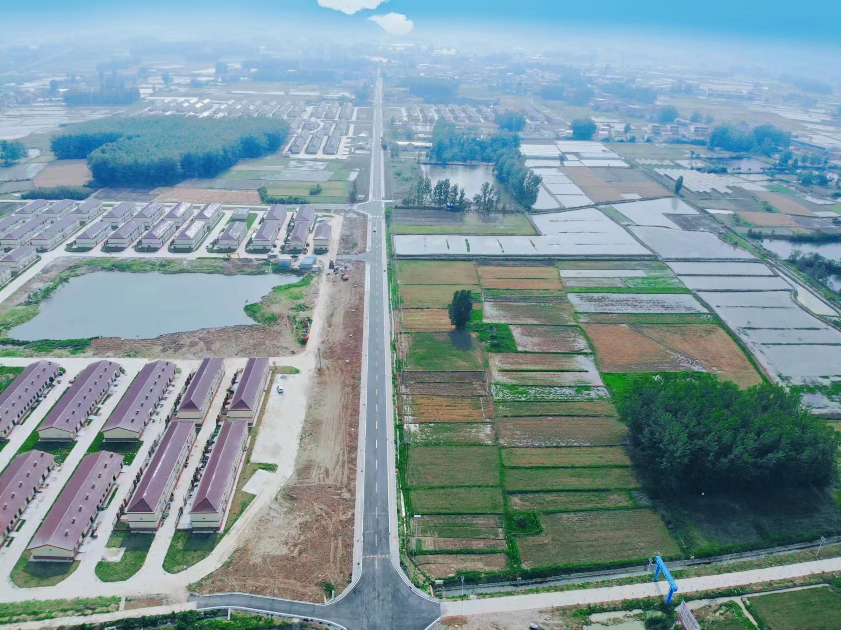 霍邱县邵岗乡安置区道路改造